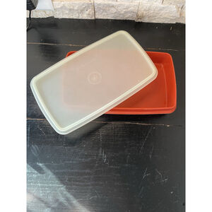 Vintage Tupperware Container Paprika Cold Cut Keeper 816-13 “5x9”